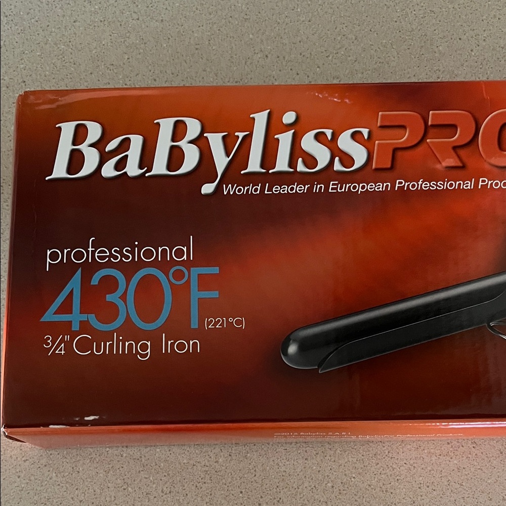 BaBylissPRO 3/4" Curling Iron 430°F - Black